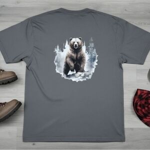 Grizzly Bear Back Graphic Tee • Wilderness Nature Shirt • Wildlife Outdoor